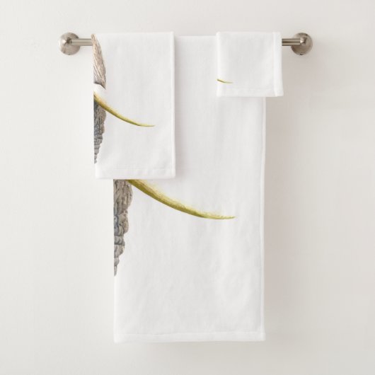 Elefant-Profil-Dschungel-Tier Badhandtuch Set (Insitu)