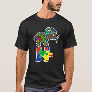Elefant-Puzzleteile-Liebe-Weltautismustag T-Shirt