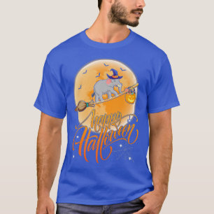 Elefant Reit Hexe Schuss Mond Vintage Elefant Hal T-Shirt