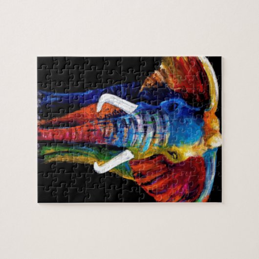 ELEFANT-RETRO ART PUZZLE (Horizontal)