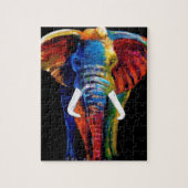 ELEFANT-RETRO ART PUZZLE (Vertikal)