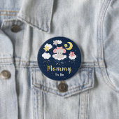 Elefant Rosa und Marine werdende Mutti Button (Beispiel)