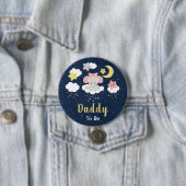 Elefant Rosa und Navy Daddy wird Vater Button (Beispiel)
