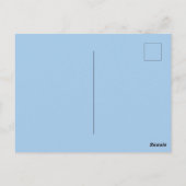 Elefant, Rose und Rahmen Postkarte (Rückseite)