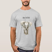 Elefant Safari-Tier   T-Shirt (Vorderseite)