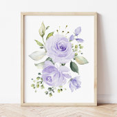 Elefant, Safari, violette Blumen, neutrale Geschle Bilderwand Sets
