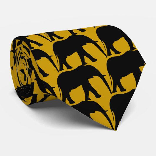 Elefant Safri Krawatte (Gerollt)