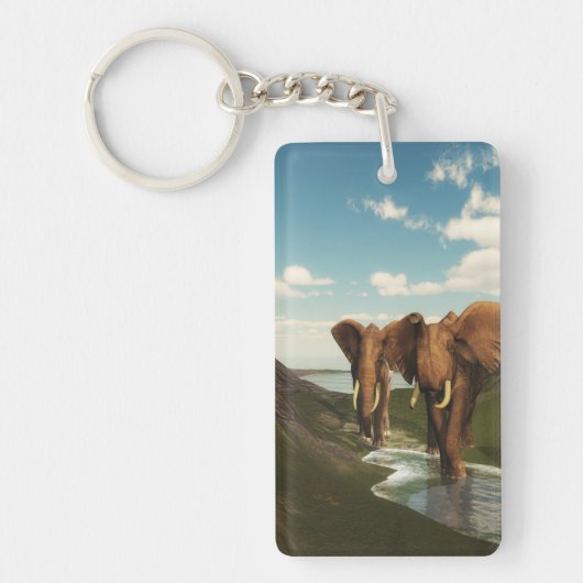 Elefant Schlüsselanhänger (Vorderseite)