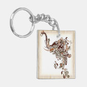 Elefant-Schlüsselanhänger-abstrakte gewundene Schlüsselanhänger (Vorderseite links)