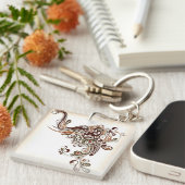 Elefant-Schlüsselanhänger-abstrakte gewundene Schlüsselanhänger (Vorderseite rechts)