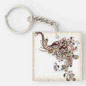 Elefant-Schlüsselanhänger-abstrakte gewundene Schlüsselanhänger (Vorderseite)