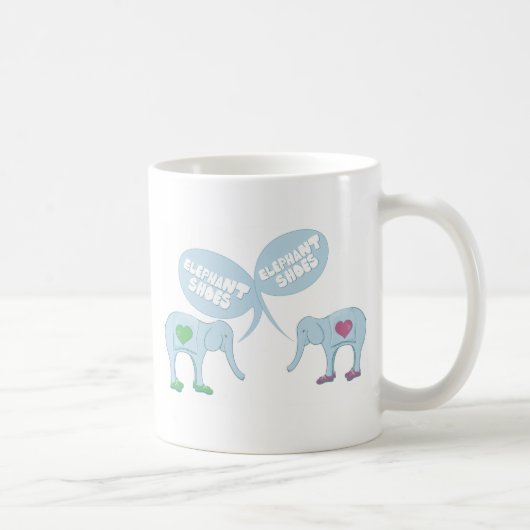 Elefant-Schuhe Kaffeetasse (Rechts)