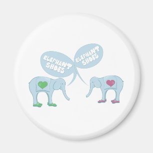 Elefant-Schuhe Magnet