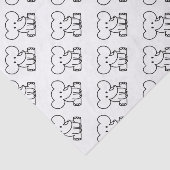 Elefant Seidenpapier (Ausschnitt)