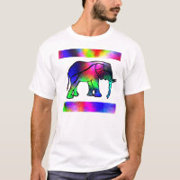 Elefant-Shirt "Rosa-Schwanz" durch SimplyTonjia
