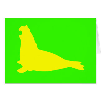 Elefant-Siegel-Karten-Gelb