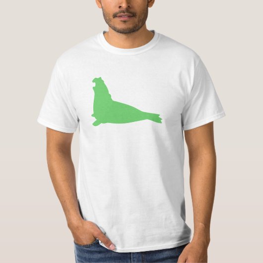 Elefant-Siegel-Shirt-Grün T-Shirt (Vorderseite)