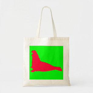 Elefant-Siegel-Taschen-Taschen-Rot Tragetasche