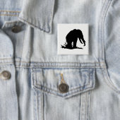 Elefant Silhouette Button (Beispiel)