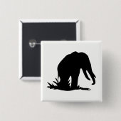 Elefant Silhouette Button (Vorne & Hinten)