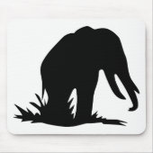 Elefant Silhouette Mousepad (Vorne)