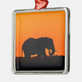 Elefant-Silhouette Ornament Aus Metall (Links)