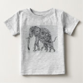 Elefant sind das Beste!! Baby T-shirt (Vorderseite)