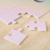 Elefant sitzend neben einem Stein mit Blume-Puzzle Puzzle (Seite)