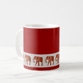 Elefant-Spaß Kaffeetasse (Vorderseite Links)