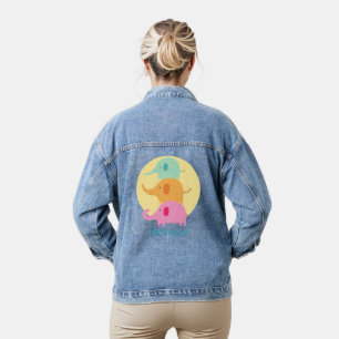 Elefant, spielen wir jeansjacke