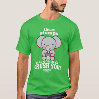 Elefant spielt Videospiele Vintage T-Shirt