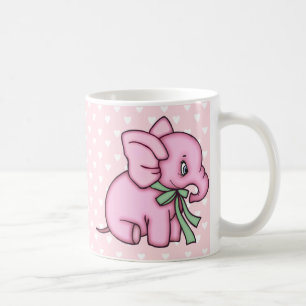 Elefant-Spielzeug-Rosa Kaffeetasse