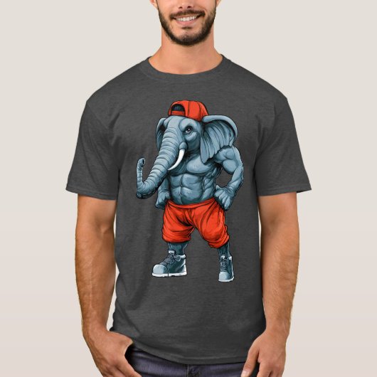 Elefant Sports Trainer T - Shirt (Vorderseite)