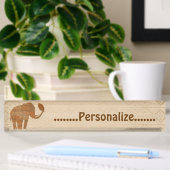 Elefant-Stammes- Namensplakette