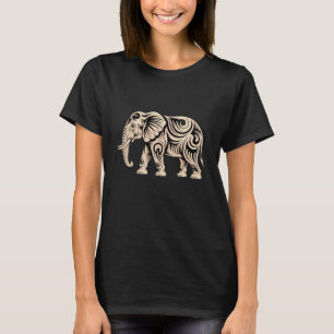 Elefant Stammeskunst Safari Elefant Tierliebhaber T-Shirt