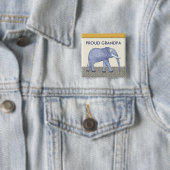 Elefant-stolzer Großvater-Knopf Button (Beispiel)
