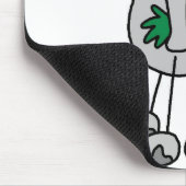 Elefant-Strichmännchen-Mauspad Mousepad (Ecke)