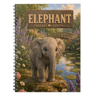 Elefant Süßes Baby-Geschichtenbuch Kinderzimmer Ti Notizblock