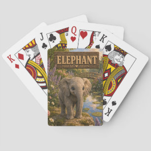 Elefant Süßes Baby-Geschichtenbuch-Nursery-Tier Spielkarten