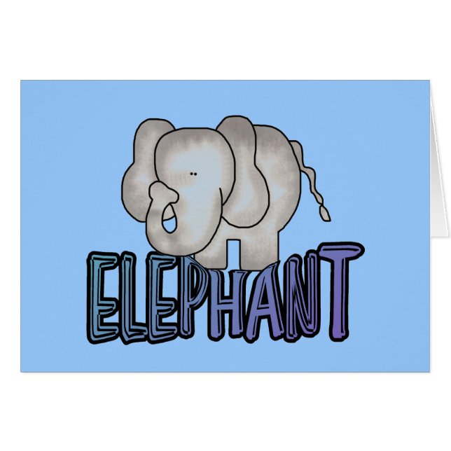 Elefant-T-Shirts und Geschenke (Vorderseite (Horizontal))