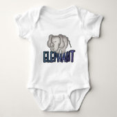 Elefant-T-Shirts und Geschenke Baby Strampler (Vorderseite)