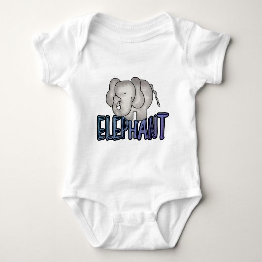 Elefant-T-Shirts und Geschenke Baby Strampler (Vorderseite)