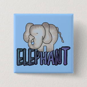 Elefant-T-Shirts und Geschenke Button