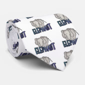 Elefant-T-Shirts und Geschenke Krawatte (Gerollt)