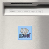 Elefant-T-Shirts und Geschenke Magnet (In Situ (Geschirrspüler))