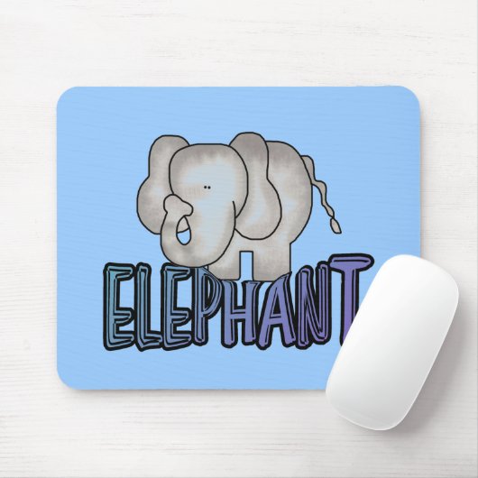 Elefant-T-Shirts und Geschenke Mousepad (Mit Mouse)