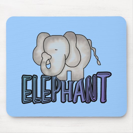 Elefant-T-Shirts und Geschenke Mousepad (Vorne)