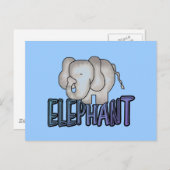 Elefant-T-Shirts und Geschenke Postkarte (Vorne/Hinten)