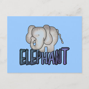Elefant-T-Shirts und Geschenke Postkarte