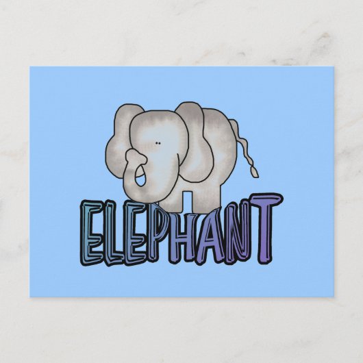 Elefant-T-Shirts und Geschenke Postkarte (Vorderseite)